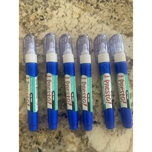 Pentel Presto Fine Point Pocket Correction Pen Set Of 6 NEW